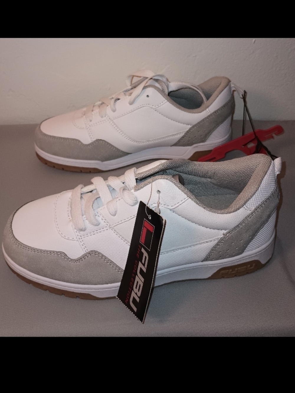 FUBU Half Court Low-Top Athletic White Shoes